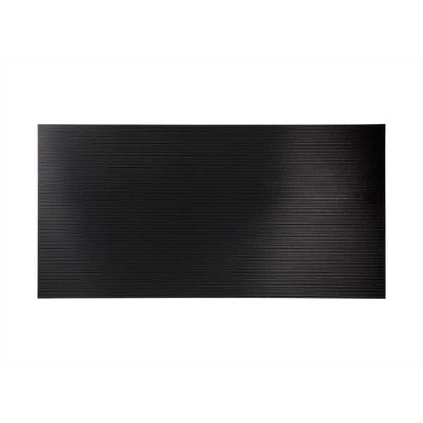 Fasade Rib Black Wall Panel (4' x 8')