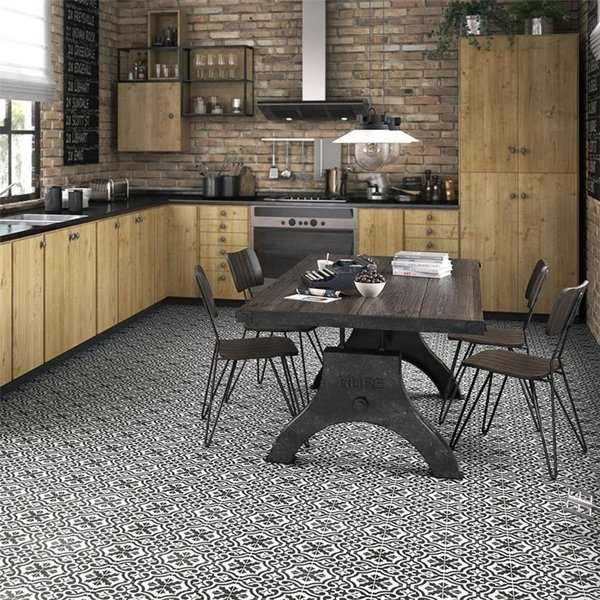 SomerTile 17.625x17.625-inch Tudor Charcoal Brown Ceramic Floor and Wall Tile (5 tiles/11.02 sqft.)
