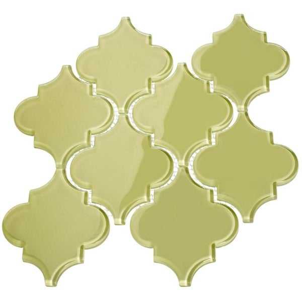 Arabesque Light Olive Tiles (7 Square Feet) (11 Sheets)